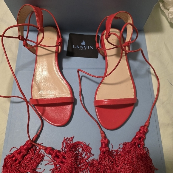Lanvin Shoes - Lanvin Red Women's Sandals